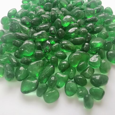 KIJOU Blue Sea Glass Stones - 2lb Polished Pebbles (1/4–3/8 Inch) for Crafts, Aquarium Gravel, Ocean-Themed Decor and Vases in Kuwait