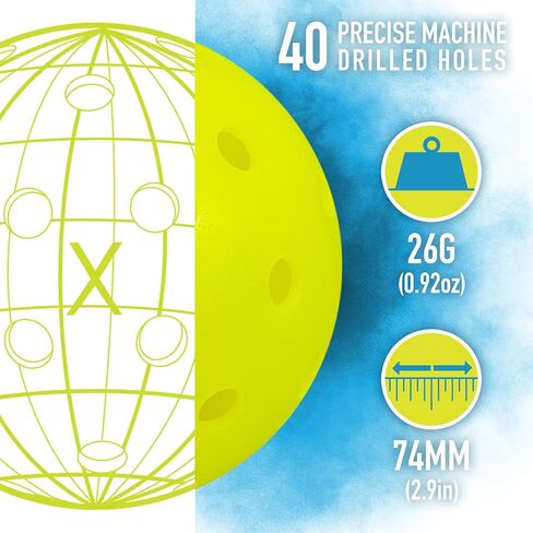 مجموعة مجداف وكرة Franklin Sports Pickleball - مضارب كرة Pickleball الخشبية + كرات Pickleball - لاعبين - معتمدة من الولايات المتحدة الأمريكية (USAPA) in Saudi Arabia