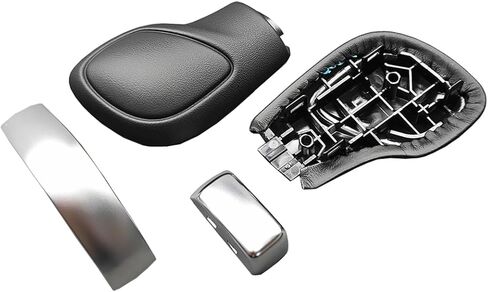 Chrome Matte with Leather Shift Knob Gear Side For VW Golf 6 7 R GTI PACSAT B7 B8 CC R20 Jetta MK6 GLI in Kuwait