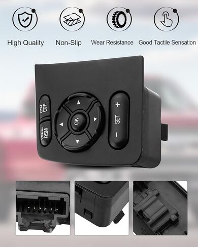 يتناسب مفتاح التحكم في سباق العجلة التوجيهية لفورد F-250 F-350 F-450 F-550 2011-2017 استبدال SW6770 لصالح الجانب الأيسر لعجلة القيادة in Saudi Arabia
