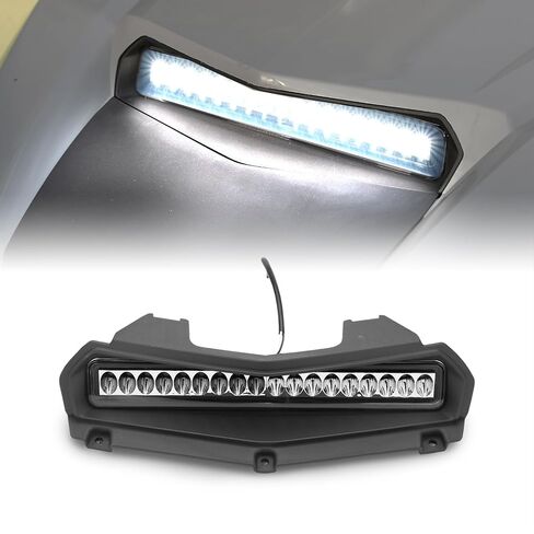 Aupower LED LED FANG FANG LIGHTS مع مصابيح الإشارات المنعطف وضوء مغرفة محرك السيارة ل yamaha wolverine rmax 2 rmax 4 1000 2021 2022 2023 2024 2025 الملحقات (3pcs) in Saudi Arabia