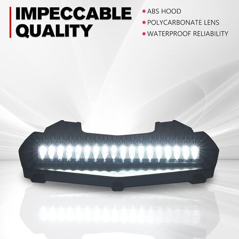 Aupower LED LED FANG FANG LIGHTS مع مصابيح الإشارات المنعطف وضوء مغرفة محرك السيارة ل yamaha wolverine rmax 2 rmax 4 1000 2021 2022 2023 2024 2025 الملحقات (3pcs) in Saudi Arabia