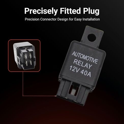 40 amp SPST Automotive Relay 12V 40A Relay Compatible with Fog Light Wire Wiring Harness Replaces YL-388-S in Saudi Arabia