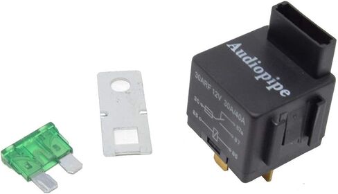 Fused Relay 12V 30A/40A 5-Pin - (2-Pack) Automotive Built in Fuse Metal Mounting Tab SPST Normally Open Car Motor Automobile in Saudi Arabia
