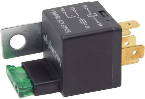 Fused Relay 12V 30A/40A 5-Pin - (2-Pack) Automotive Built in Fuse Metal Mounting Tab SPST Normally Open Car Motor Automobile in Saudi Arabia