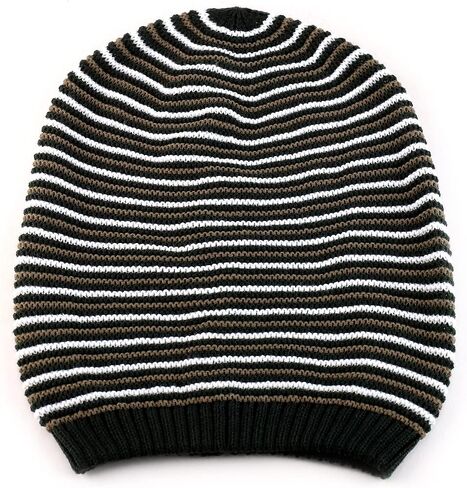 Deep Crown Oversized RGY Striped 100% Acrylic Rasta Skully Beanie in Saudi Arabia