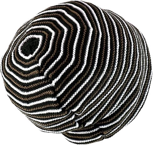 Deep Crown Oversized RGY Striped 100% Acrylic Rasta Skully Beanie in Saudi Arabia