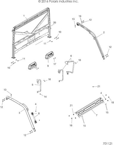 Polaris 1022618-458 WELD-BOLSTER SEAT BLK Ranger 1000 900 XP in Saudi Arabia