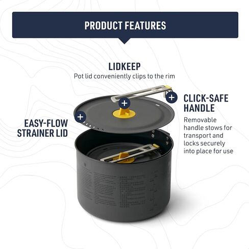 Sea to Summit Frontier Ultralight Two Pot Set for Camping (1.3 Liter Pot, 3 Liter Pot) in Saudi Arabia