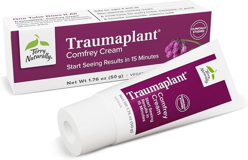 Terry Naturally Traumaplant Comfrey Cream - 3.53 oz - Non-Staining Topical - Free of Pyrrolizidine Alkaloids (PAs) & Parabens - for External Use Only in Kuwait