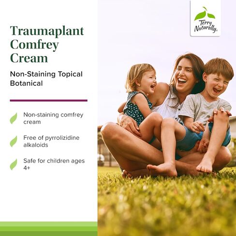 Terry Naturally Traumaplant Comfrey Cream - 3.53 oz - Non-Staining Topical - Free of Pyrrolizidine Alkaloids (PAs) & Parabens - for External Use Only in Kuwait