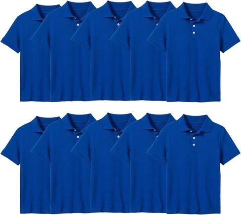 Galaxy by Harvic 10-Pack School Uniform Tagless Polo Tshirt for Little Boys & Big Boys in Saudi Arabia