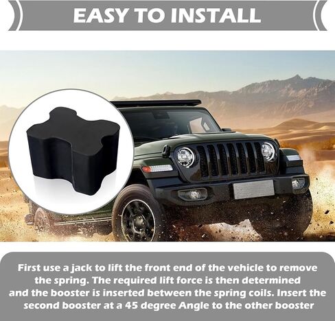 Downhill 4 PCS Car Coil Coil Spring Spring ، 1.5 "Rubber Front Coil Spring Kit ، و SPRINGS SPRINGS LIFT Accorber ، Universal لمعظم طرز المركبات (أسود) in Saudi Arabia