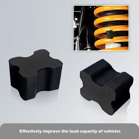 Downhill 4 PCS Car Coil Coil Spring Spring ، 1.5 "Rubber Front Coil Spring Kit ، و SPRINGS SPRINGS LIFT Accorber ، Universal لمعظم طرز المركبات (أسود) in Saudi Arabia