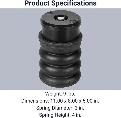 SuperSprings SSR-407-47 Pair of Left and Right Rear Black SumoSprings fits 2020 2023 Gladiator 4x4 | Reduces Rear End Sag, Decreases Vibration & Stabilizes Sway in Saudi Arabia