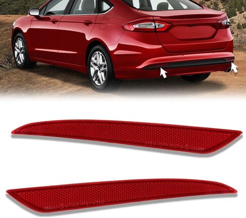 G-plus عاكس العاكس الخلفي مجموعة سائق وجانب الركاب متوافق مع Ford Fusion 2013-2018 DS7Z13A565A FO1185103 DS7Z13A565B FO1184103 in Saudi Arabia