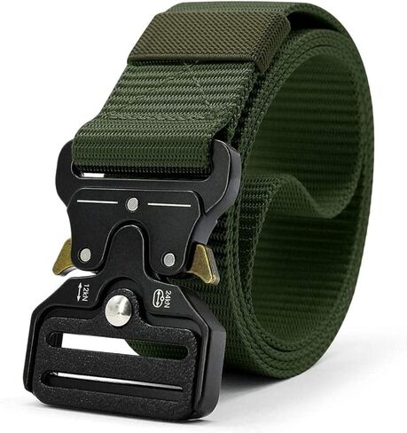 JET STREAM Unisex Synthetic Belt Wide Nylon Military Style Canvas Unisex Waist Belt with Metal Buckle (pack of 1) in Saudi Arabia
