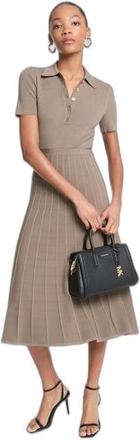 Michael Kors Fit و Flare Midi Polo Dress in Kuwait