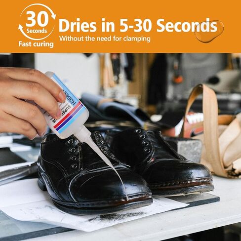 غراء فائق لجميع الأغراض، 6 × 1 أونصة سائلة، غراء فائق شفاف للبلاستيك والخشب والمعادن والزجاج والسيراميك والبورسلين، غراء عالمي لاصق فوري، سريع الجفاف in Kuwait