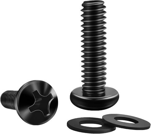 40 Pack M6 x 16mm Rack Mount Cage Nuts, Screws and washers for Rack Mount Server Cabinet, Server Shelves, Routers, Server Racks and Audio Server Console,Rack Mount Screws and Square Insert Nuts in Saudi Arabia