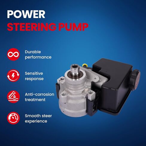 MOCA Power Steering Pump 96-55859 FITS 96-04 لبويك ريجال 3.8L و 98-03 لشيفروليه مونت كارلو 3.8L و 98-99 لصالح Oldsmobile INTERIGUE 3.8L و 97-03 لـ Pontiac Grand Prix 3.8L in Saudi Arabia