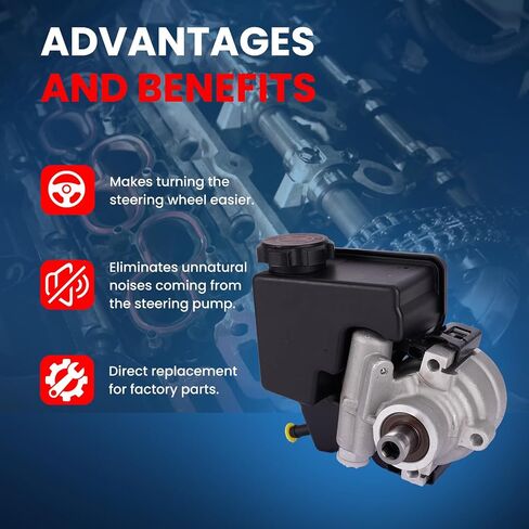 MOCA Power Steering Pump 96-55859 FITS 96-04 لبويك ريجال 3.8L و 98-03 لشيفروليه مونت كارلو 3.8L و 98-99 لصالح Oldsmobile INTERIGUE 3.8L و 97-03 لـ Pontiac Grand Prix 3.8L in Saudi Arabia