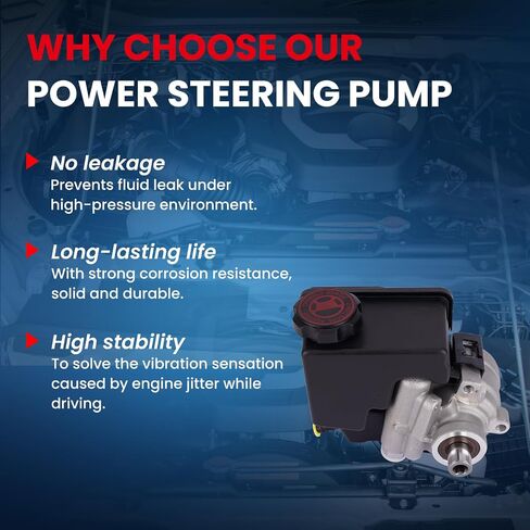 MOCA Power Steering Pump 96-55859 FITS 96-04 لبويك ريجال 3.8L و 98-03 لشيفروليه مونت كارلو 3.8L و 98-99 لصالح Oldsmobile INTERIGUE 3.8L و 97-03 لـ Pontiac Grand Prix 3.8L in Saudi Arabia