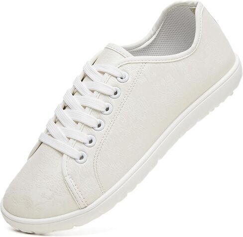 TUOPIN Women's Low Top Tennis Shoes -Black Synthetic Leather Shoes,Classic Lace-Up Denim Canvas Sneakers for Casual Walking in Kuwait