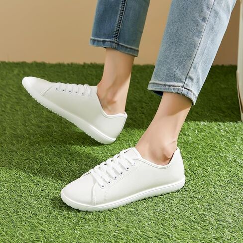 TUOPIN Women's Low Top Tennis Shoes -Black Synthetic Leather Shoes,Classic Lace-Up Denim Canvas Sneakers for Casual Walking in Kuwait