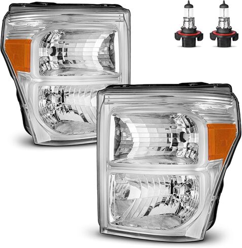 المصابيح الأمامية مع المصابيح لعام 2011 2012 2013 2014 2015 2016 Ford F250 F350 F450 F550 Super Duty Halogen President Side & Passenger Side in Kuwait