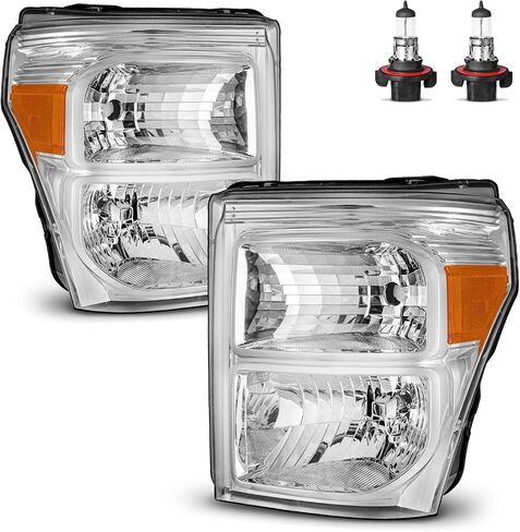المصابيح الأمامية مع المصابيح لعام 2011 2012 2013 2014 2015 2016 Ford F250 F350 F450 F550 Super Duty Halogen President Side & Passenger Side in Kuwait
