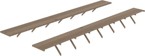 MUPATER 90.67" Wood Shelves Suitable for 6x8 Wood Greenhouse, Large Bearing Capacity, Wall Shelf Storage Floating Shelves for Wooden Greenhouse, Brown (2PCs) in Saudi Arabia