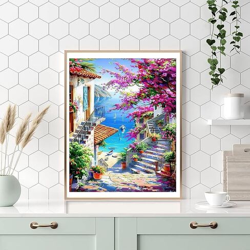 Flower Paint by Numbers Kit for Adults-Paint by Number for Adults Floral, Rose Paints by Numbers Kit on Canvas for Gift Home Wall Decor (Flowers, 16x20 inch) in Kuwait