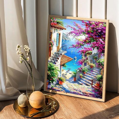 Flower Paint by Numbers Kit for Adults-Paint by Number for Adults Floral, Rose Paints by Numbers Kit on Canvas for Gift Home Wall Decor (Flowers, 16x20 inch) in Kuwait