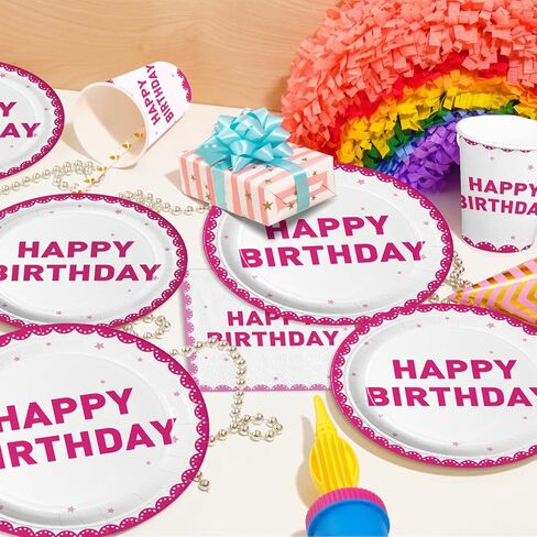 168pcs Pink Mouse Party Party Supplies Girls Birthday Plates Napkins Paper 1st 2nd 3rd Tableware Set Party Birthday Party Stariber Mathware Service 24 ضيفًا in Kuwait