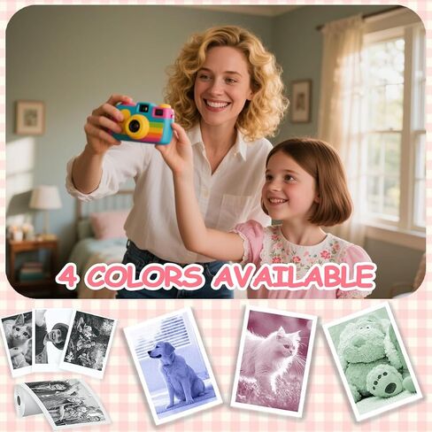 Printer Paper 6 Rolls for Kids Instant Print Camera Paper Roll Refill HD Thermal Printing Paper Diy Set Portable in Saudi Arabia