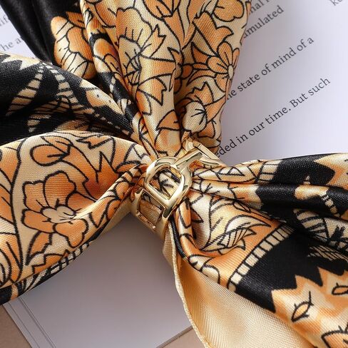 2 Pcs Scarf Ring for Women, Gold Sliver Scarf Clips Metal Scarf Slide Buckle Silk Scarves Pin Shawl Clips Shawl Clasp Holder Scarfs Accessories for T-Shirt Neckerchief in Saudi Arabia