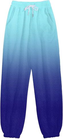 Womens Sweatpants 2025 High Waisted Baggy Gradient Cinch Bottom Athletic Workout Joggers Lounge Pants with Pockets in Kuwait