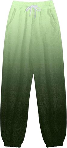 Womens Sweatpants 2025 High Waisted Baggy Gradient Cinch Bottom Athletic Workout Joggers Lounge Pants with Pockets in Kuwait