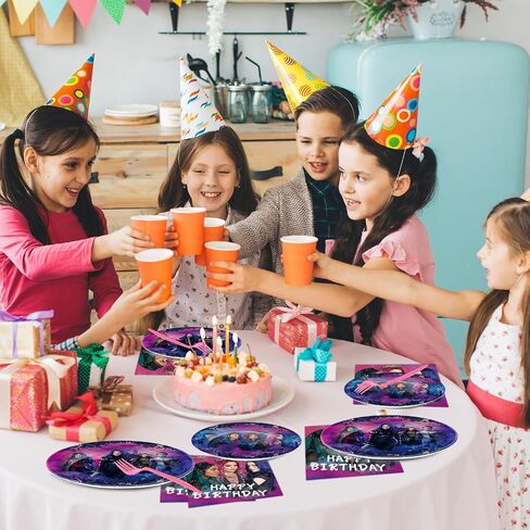 96Pcs Birthday Party Supplies Serve 24 the Rise of Red Plates Napkins Tableware Happy Birthday Party Supplies Paper Dinner Plates for Movie Fans Decorations, Table Decorations for Youth in Kuwait