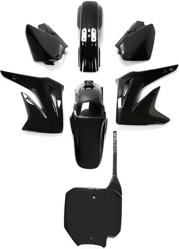 Hecasa Complete Plastic Plastic Kit متوافق مع 2003-2007 Honda CR85R (أحمر/أبيض) in Saudi Arabia