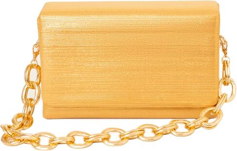 Clutch Purses for Women – Premium Box Evening Bag with Dual Chains for Wedding, Party or Formal Events in Saudi Arabia
