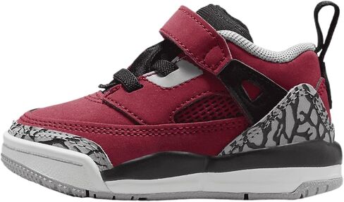 Jordan Spizike Low Baby/Toddler Shoes (FQ3952-600, Gym Red/Wolf Grey/Cool Grey/Black) in Saudi Arabia