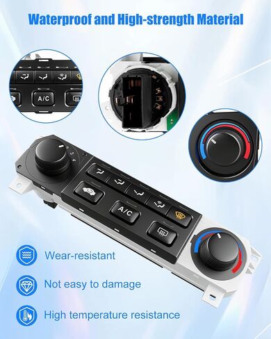 A/C Heater Climate Control Switch Panel Module Compatible with Honda Accord 1998-2000 Odyssey 1998-2004, Replaces 79600-S84-A01ZA Climate Temp Control Unit in Saudi Arabia