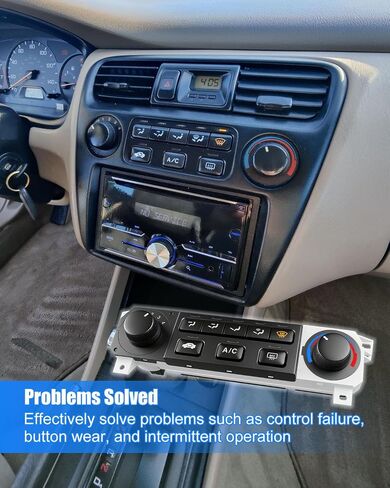 A/C Heater Climate Control Switch Panel Module Compatible with Honda Accord 1998-2000 Odyssey 1998-2004, Replaces 79600-S84-A01ZA Climate Temp Control Unit in Saudi Arabia