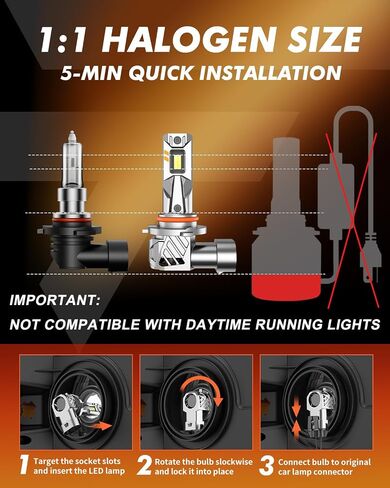 9005 9006 مصباح LED ، HB3/HB4 32000LM Super Bright Fog Lights ، 6500K BODE WHITE LED LIGH in Kuwait