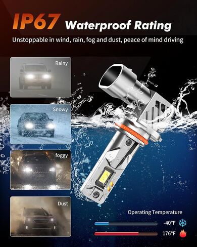 9005 9006 مصباح LED ، HB3/HB4 32000LM Super Bright Fog Lights ، 6500K BODE WHITE LED LIGH in Kuwait