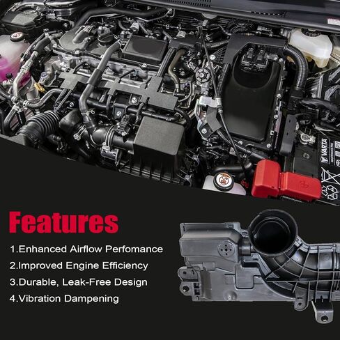 FZJDSD AIR AIR INTAKE INLET TUBE DUCT متوافق مع Toyota Corolla 2020-2022 C-HR 2018-2022 استبدال 17751-37150 17751-0T230 in Saudi Arabia