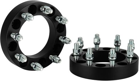 8x6.5 Wheel Adapters, 2" 8x165.1 for Chevy 1988-2000 C-2500 C-3500 K-2500 K-3500 Pickup, Forged 8 Lug Wheel Spacers with 14x1.5 Studs 126.15mm Bore 2PCS in Saudi Arabia
