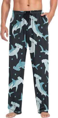 BGXW Men's Pajama Pants Drawstring lounge sleep pants House Pajama Bottoms with Pockets in Saudi Arabia